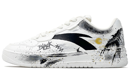 Антискользящие амортизирующие низкие скейтерские кроссовки Anta Life Collection мужские черно-бело-золотые 912418001q-2（team260-涅槃重生qd） | black white gold