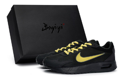 Nike Air Max Solo Противоскользящие и износостойкие дышащие низкие повседневные кроссовки мужские черные желтые dx3666-010(team80-男款秘行黄s-box) | black yellow