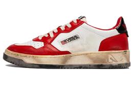 Медиалист Супер Винтаж Кожаные Кроссовки Autry, Красный Белый avlm-bc03 | red white