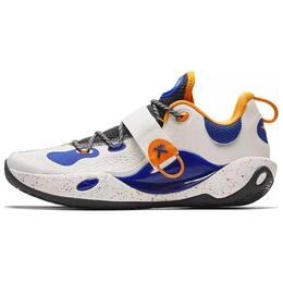 Прочные дышащие низкие баскетбольные кроссовки Anta Splash 6LITE мужские бело-синие 112421608-1 | white blue