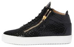 Кроссовки Kris Woven Leather Giuseppe Zanotti, черные rm40008001 | black