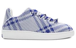 Burberry Бурберри Кроссовки из кожи с клетчатым принтом 8081584