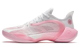Anta Three Points Of Rain 2 Generations Амортизирующие противоскользящие низкие баскетбольные кроссовки мужские Розовое озеро, Розовый/Чистый белый 912511106s-2 | rose pink/pure white