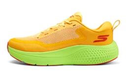 Амортизирующие износостойкие низкие кроссовки для бега мужские оранжево-зеленые Skechers 246086-orlm | orange green