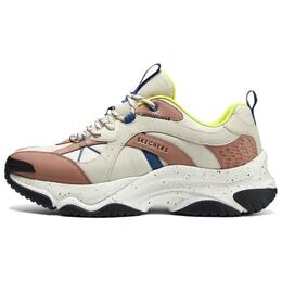 Skechers Скейчерс мужские бело-коричневые низкие кроссовки для бега 183186-stn | white brown