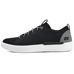 Мужские кроссовки для скейтбординга Low Top Skechers в черном цвете, Black+Giveaway 210814-blk | black+giveaway
