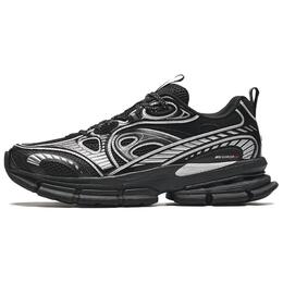 Антискользящие износостойкие мужские повседневные кеды низкие Anta Champion Series AG-G01 черный серебристый 112438805a-1 | black silver