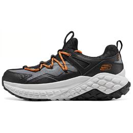 Спортивные низкие повседневные кроссовки для бега мужские черно-оранжевые Skechers, черный/угольно-серый 232745-bkcc | black/charcoal gray