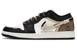 Air 1 Low Устойчивые к истиранию Кроссовки баскетбольные низкие винтажные Мужские Черно-коричневые Jordan 553558-131(team24-男款荒漠木乃伊摩卡) | black brown