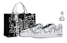 Кроссовки Nike Air Force 1 Skateboard мужские низкие черно-белые cw2288-111(team80-男款独角马s-box) | black white