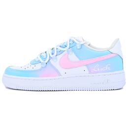 Nike Air Force 1 Мужские скейтборд кроссовки низкие сине-розовые cw2288-111(team335-39飘空恋) | pink blue