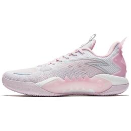 Anta Анта Frenzy 5team V2 с амортизацией, износостойкие низкие баскетбольные кроссовки мужские бело-розовые 912431106s-5 | white pink
