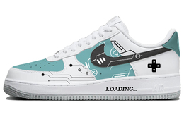 Кроссовки Nike Air Force 1 Skateboard мужские низкие бело-серо-зеленые fj4146-100(team56-竞技游戏) | white gray green