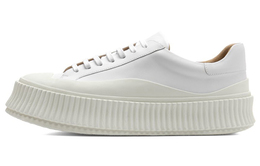 Стильные скейтерские кроссовки мужские белые Jil Sander ji32535a-12281