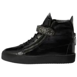 Кожаные кроссовки Coby Giuseppe Zanotti, черные ru40016001 | black