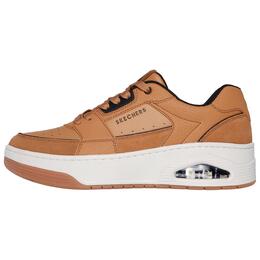 Скейтеры Skechers мужские коричневые низкие кеды 183142-wsk | brown/white