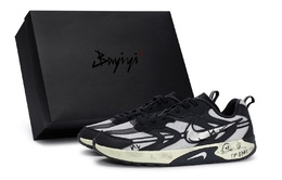 Jam Series Кроссовки мужские низкие серо-белые Nike, черно-бело-серые fn0314-004(team80-男款临危不乱s-box) | black white gray