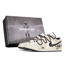 Экспериментальная лаборатория Air 1 Прочные Дышащие Низкие Винтажные Баскетбольные Кроссовки Мужские Цвет Ecru Jordan Белый 553558-132(team210-咕咕巷s-box) | white