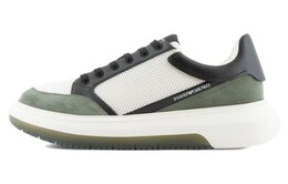 Кроссовки Emporio Armani Skateboarding Shoes Men Low-top White/Green, зеленый x4x633xn885t095 | white/green
