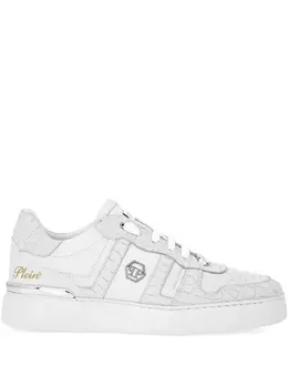 Кеды с тиснением под крокодила Philipp Plein, белый 29864051 | белый