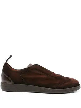 Santoni suede-leather sneakers 31549190