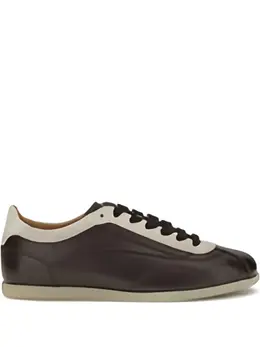 Кожаные кроссовки на шнуровке Brunello Cucinelli, коричневый 31706628 | коричневый