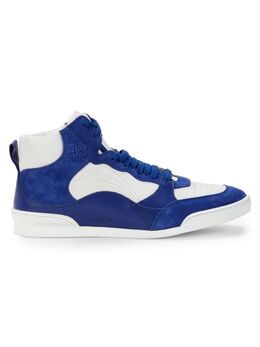 Высокие кроссовки Rob Colorblock Jimmy Choo, цвет Neon Blue White 0400022684249 | neon blue white