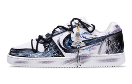 Nike Кроссовки для скейтбординга EBERNON Shen Zhou Ling Zhi, Shen Gongbao, с тонкой подошвой и противоскользящим покрытием, низкие, мужские, сине-белые aq1775-100(team691-神州灵志 申公豹) | blue white