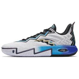 Anta Баскетбольные кроссовки KAI 2 с амортизацией, износостойкостью и упругостью, низкие, мужские, белые, черные, синие 112531111s-1 | anta white/basic black