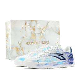 Anta Низкие противоскользящие износостойкие кроссовки для скейтбординга, мужские, темно-синие, фиолетовые 912418001q-2(team309-银河漫步qd) | navy blue purple