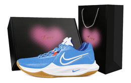 Nike Баскетбольные кроссовки Precision 6 Heart Box & Blue Sky с амортизацией и дышащими свойствами, мужские, Dodger, синие hv1796-141(team529-爱心礼盒&蓝天) | dodger blue