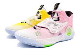 Nike Баскетбольные кроссовки KD Trey 5 X с амортизацией, противоскользящие и износостойкие, низкие, мужские, желто-розовые dj7554-014(team1252-比奇双星) | yellow pink