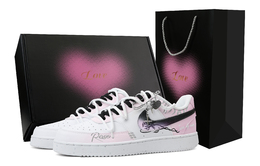 Nike Кроссовки Court Vision 1 Heart Box & Rose Pink с антискользящей амортизацией, низкие, мужские, розовые dh2987-101(team683-爱心礼盒&邮寄玫瑰粉) | pink