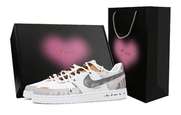 Nike Кроссовки для скейтбординга Court Vision 1 Low Top, мужские, серо-коричневые dh2987-101(team683-爱心礼盒&新元图腾) | gray brown