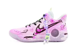 Nike Баскетбольные кроссовки KD Trey 5 IX Blazing Shadow Lava с антискользящей подошвой, износостойкие, винтажные, мужские, розовые dj6922-100(team240-炽影熔岩) | pink