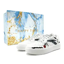 Anta Комфортные, нескользящие, амортизирующие, износостойкие, низкие кроссовки для скейтбординга, мужские, белые, черные 912518001q-2(team537-荒无人烟lk蓝) | white black