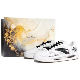 Anta Нескользящие, износостойкие, дышащие низкие кроссовки для скейтбординга, мужские, черно-белые 912518001q-2（team1162-无欲） | black white