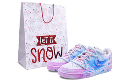 Nike Кроссовки для скейтборда Court Vision 1 с противоскользящей подошвой, износостойкие, мужские, сине-розовые dh2987-101(team620-圣诞流星box) | pink blue