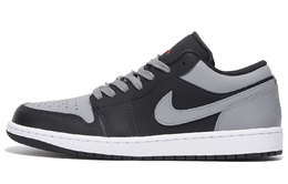 Баскетбольные кроссовки Air 1 с нескользящим и износостойким покрытием, низкие, винтажные, унисекс, черно-серые Jordan, Black Gray 553558-067(team拾伍-男女同款黑灰二) | black gray