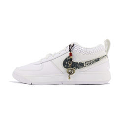 Nike Баскетбольные кроссовки Echoing Snake с противоскользящим покрытием, износостойкие, мужские, белые, черные fj4250 -101（team448-蛇） | white black