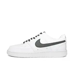 Nike Кроссовки Court Vision 1 Gray Moon Art Gallery с противоскользящим покрытием, износостойкие, низкие, для скейтбординга, мужские, белые, серые dh2987-101（team1205-月灰艺术馆） | white gray
