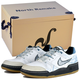 Nike Кроссовки для скейтбординга Full Force Low Top, мужские, сине-белые hj7262-100(team96-男款冰夏蓝s-box) | white blue-high-end gift box 1