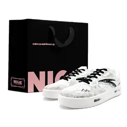 Anta Комфортные, нескользящие, амортизирующие, износостойкие, низкие кроссовки для скейтбординга, мужские, серо-белые 912518001q-2(team537-空白信号lk黑) | gray white