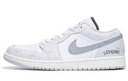 Баскетбольные кроссовки Air 1 с антискользящим и износостойким покрытием, низкие, винтажные, мужские, светло-серые Jordan, Light Gray fq7687-300(team拾伍-男款白灰二) | light gray