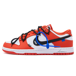 Кроссовки для скейтбординга Dunk Orange Alert Low, мужские, черно-серебристые Nike, Black Orange dv0833-114(teamfive-橙色警戒) | black orange