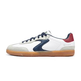 Skechers Низкие кроссовки для скейтбординга Court Classics, белые, мужские 254152-wnvr | white/marine blue/red