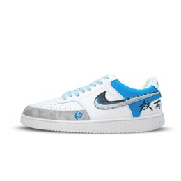 Nike Кроссовки для скейтбординга Air Force 1 Lv8 Whirlwind Ao Bing, износостойкие, дышащие, низкие, мужские, сине-серо-белые dh2987-101（team1297-旋风敖丙） | blue gray white