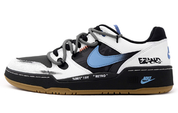 Nike Кроссовки для скейтбординга Full Force, мужские, низкие, черно-белые hj7262-100(team1193-迷航时区) | black white blue