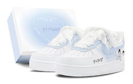 Nike Кроссовки Air Force 1 с противоскользящим покрытием, износостойкие, низкие, мужские, белые, синие cw2288-111(team88-世纪婚礼s-box) | white blue