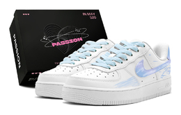 Nike Кроссовки Air Force 1 Slip Low Top для скейтбординга, мужские, фиолетово-синие cw2288-111(teams2-魔力星辰男s-box) | purple blue